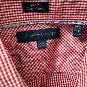 Tommy Hilfiger Red Gingham Men's Shirt